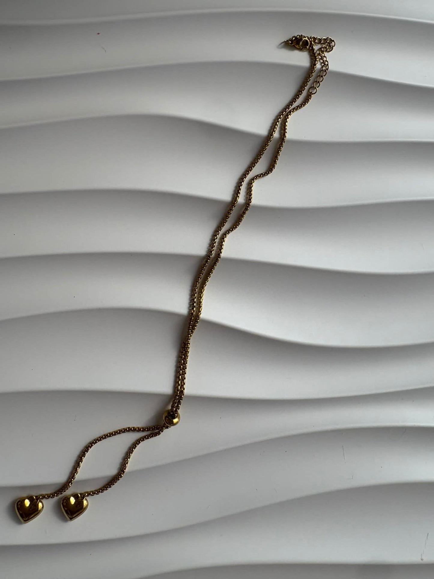 Collier doré pendentif cœur