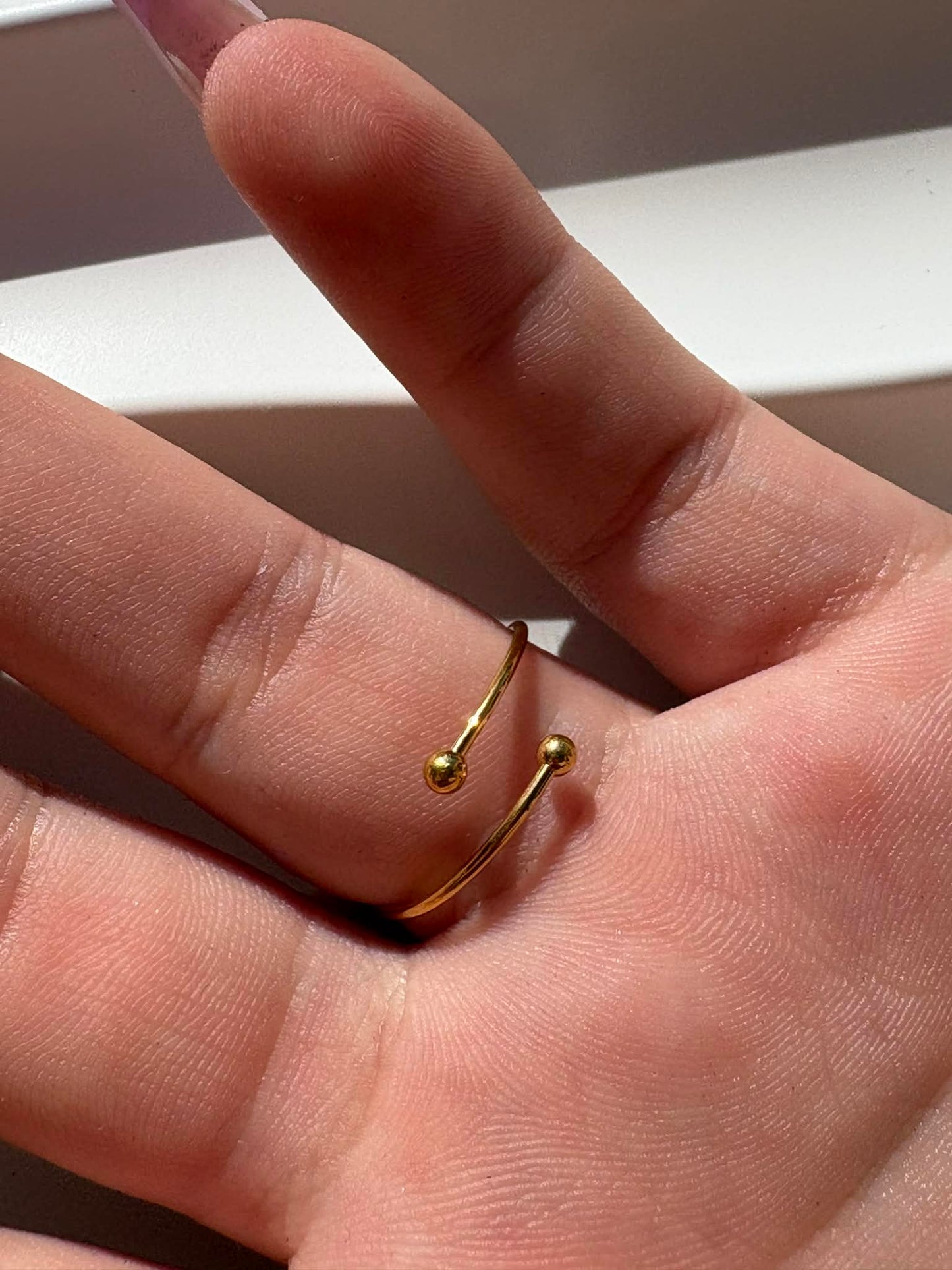 bague cœur ajustable